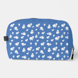 Cartoon Sheep on blue background Dopp Kit