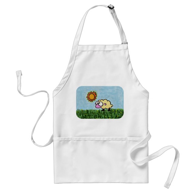 Cartoon Sheep Standard Apron (Front)