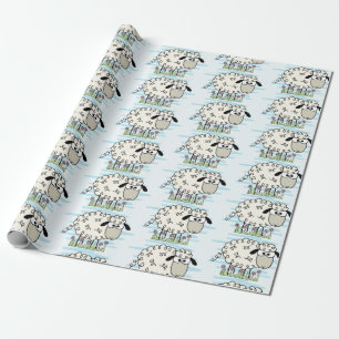 Cartoon Sheep Wrapping Paper