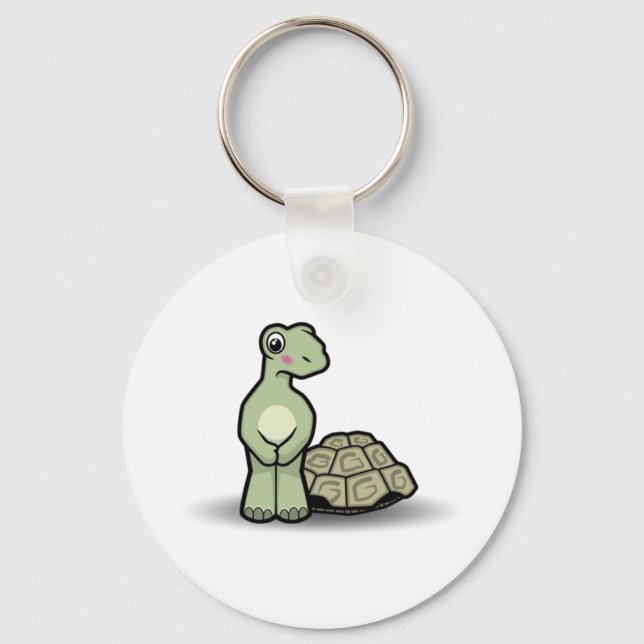 Cartoon Shell-less Tortoise Keychain (Front)