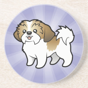 Cartoon Shih Tzu (puppy cut) Coaster