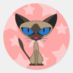 Cartoon Siamese Stickers
