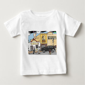 Cartoon Sketch of Roanoke's Landmark Texas Tavern Baby T-Shirt