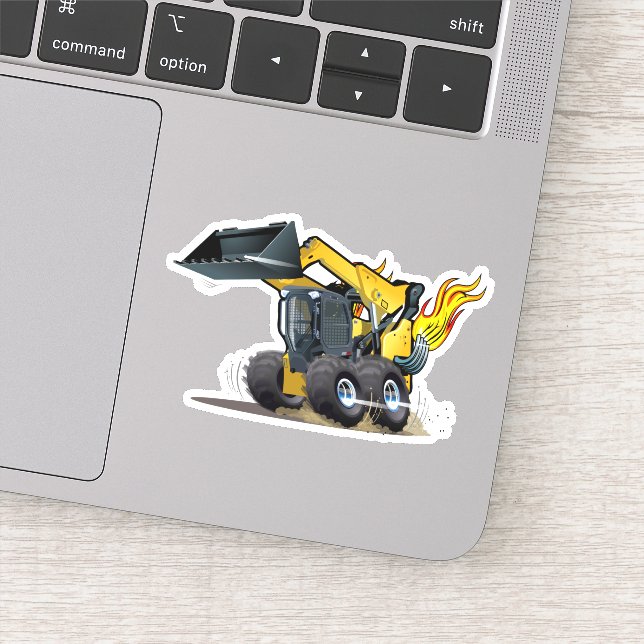 Cartoon skid steer (Detail)