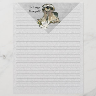 Cartoon Sloth Nap Time