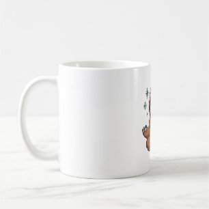 Cartoon Sloth Wearing Christmas Coffee Mug