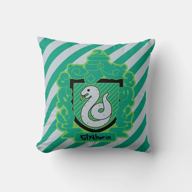 Cartoon Slytherin Crest Cushion (Front)
