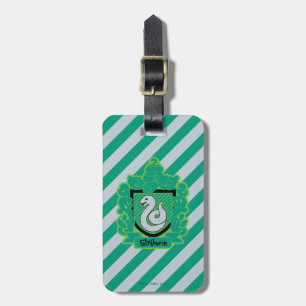 Cartoon Slytherin Crest Luggage Tag