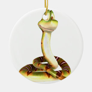 Cartoon Snake Ceramic Tree Decoration
