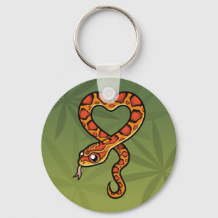 Cartoon Snake Key Ring