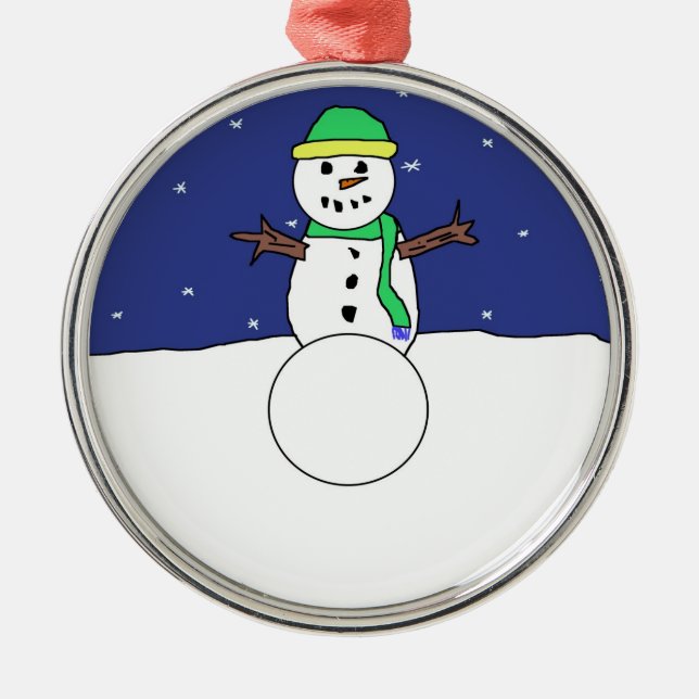 Cartoon Snowman ornament (Front)