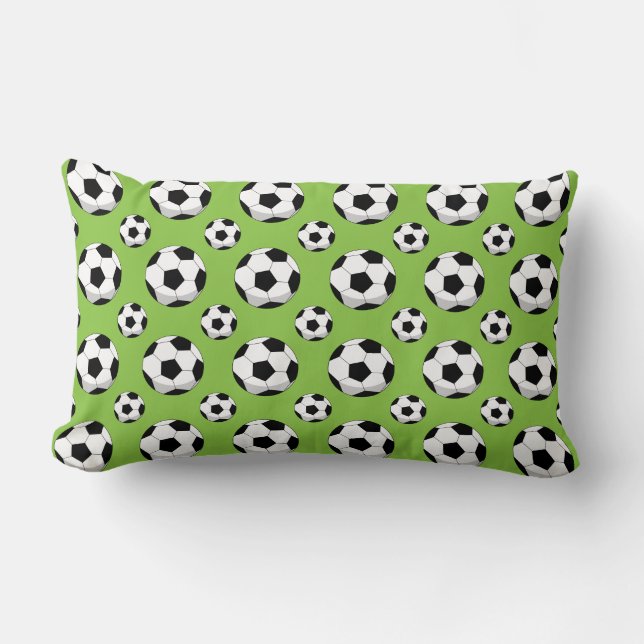 Cartoon Soccer Ball Pattern Lumbar Cushion (Front)