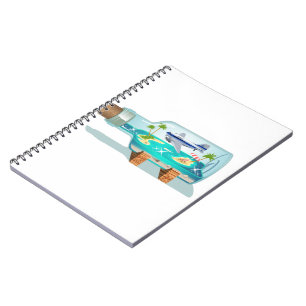 Cartoon Souvenir Bottle Notebook