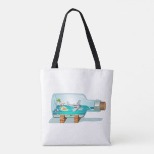 Cartoon Souvenir Bottle Tote Bag