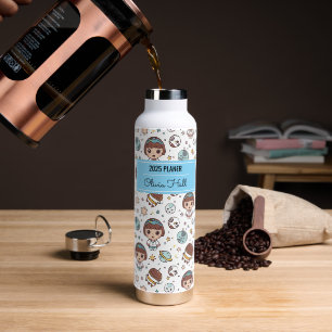 Cartoon Space Back to School Supplies Teachers Water Bottle