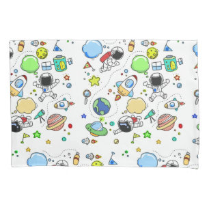 Cartoon Space Theme Pillow Case