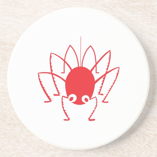 Cartoon Spider Silhouette Coasters (Front)