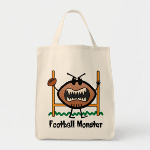 Cartoon Sports Clip Art Angry Mad Football Monster Tote Bag