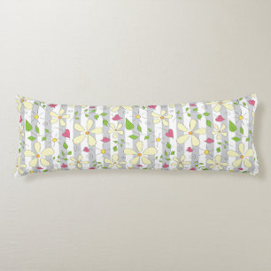 Cartoon spring flowers happy daisy girls room body cushion
