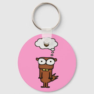 Cartoon Squirrel Key Ring