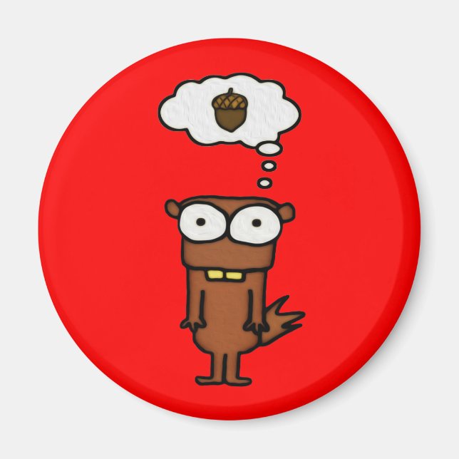 Cartoon Squirrel Magnet (Front)