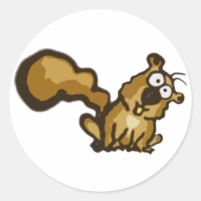 Cartoon Squirrel Stickers (Front)