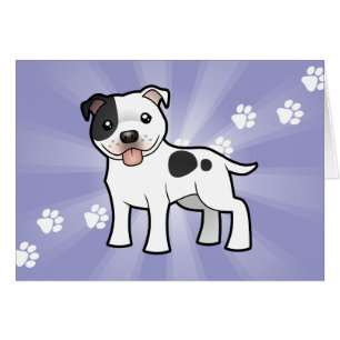 Cartoon Staffordshire Bull Terrier