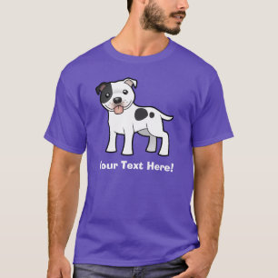 Cartoon Staffordshire Bull Terrier T-Shirt