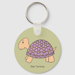 Cartoon Star Tortoise Keychain (#2 purple)