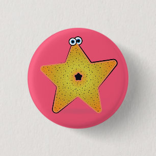Cartoon Starfish 3 Cm Round Badge