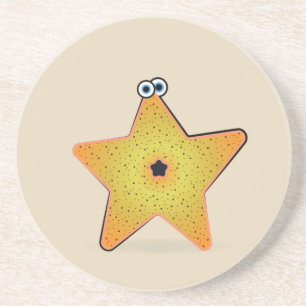 Cartoon Starfish Coaster