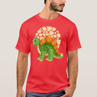 Cartoon Stegosaurus I Dinosaur I Dino I Kids Stego T-Shirt