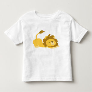 Cartoon Stretching Lion children T-shirt