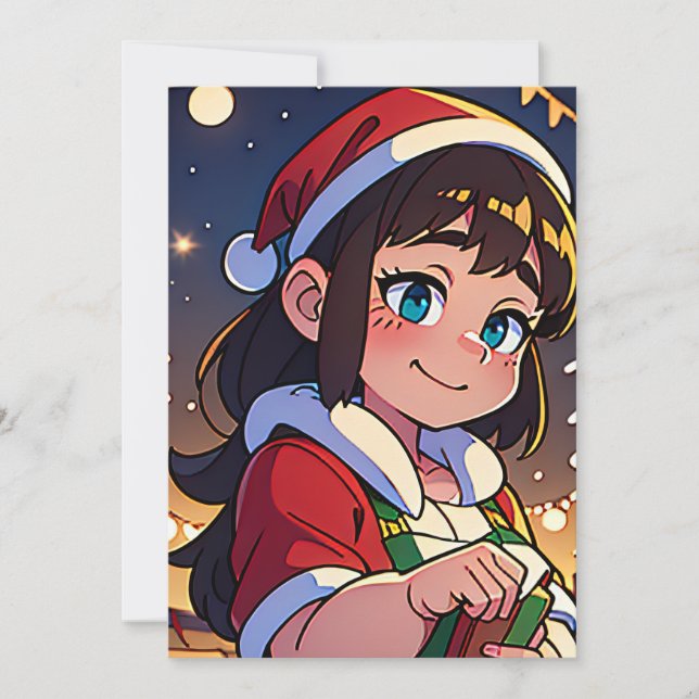 Cartoon Style Christmas Card (Front)