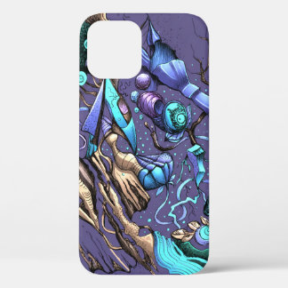 Cartoon-style image iPhone 12 pro case