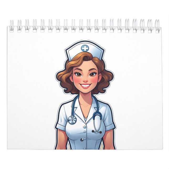 Cartoon Style Nurse – Cute Medical Hero Calendar (Cover)