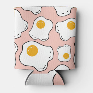 Cartoon Style: Stylish Egg Pattern Can Cooler
