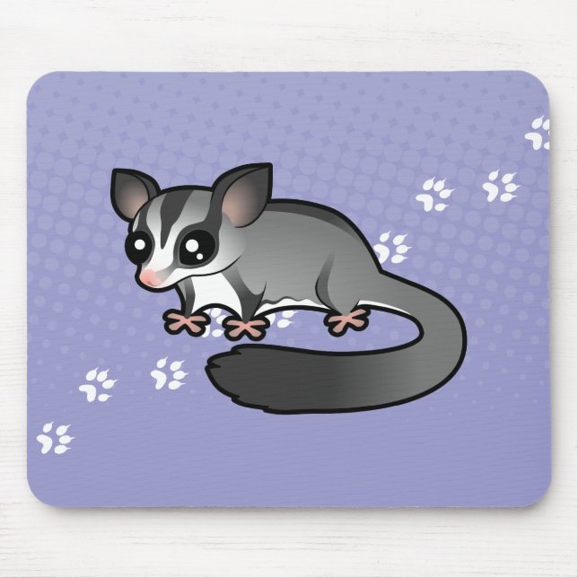 Cartoon Sugar Glider Mouse Pad (Front)