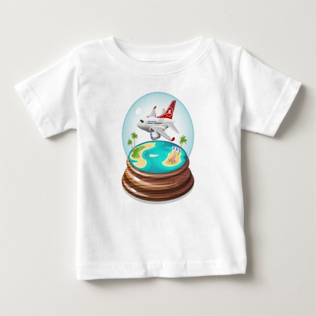 Cartoon Summer Cristal Ball Baby T-Shirt (Front)