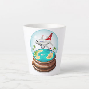 Cartoon Summer Cristal Ball Latte Mug