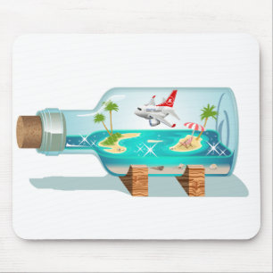 Cartoon Summer Cristal Ball Mouse Pad