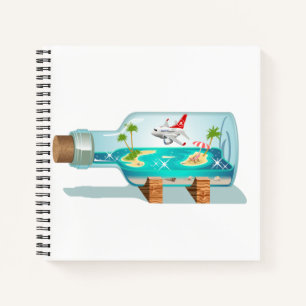 Cartoon Summer Cristal Ball Notebook