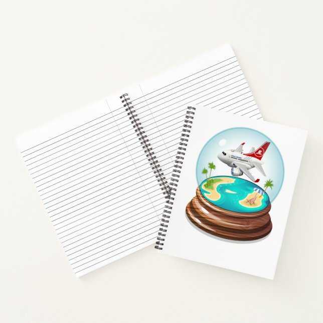 Cartoon Summer Cristal Ball Notebook (Inside)