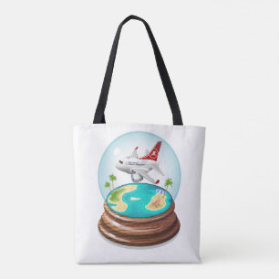 Cartoon Summer Cristal Ball Tote Bag