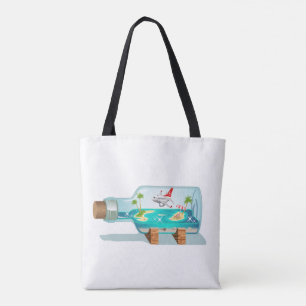 Cartoon Summer Cristal Ball Tote Bag