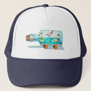 Cartoon Summer Cristal Ball Trucker Hat