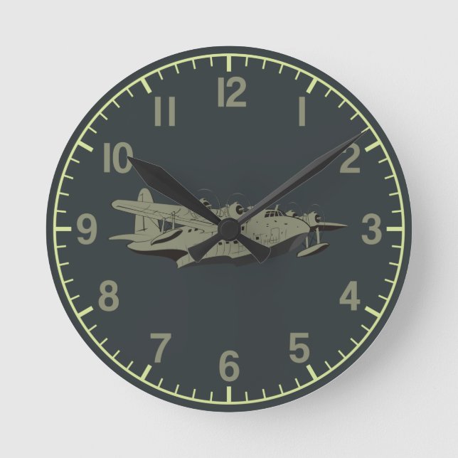 Cartoon "Sunderland" Round Clock (Front)