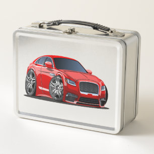 Cartoon super car metal lunch box