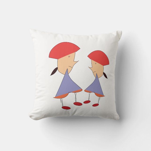cartoon t shirt cushion (Front)