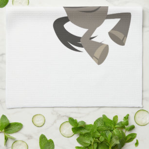 Cartoon Tap Dancing Wildebeest Kitchen Towel